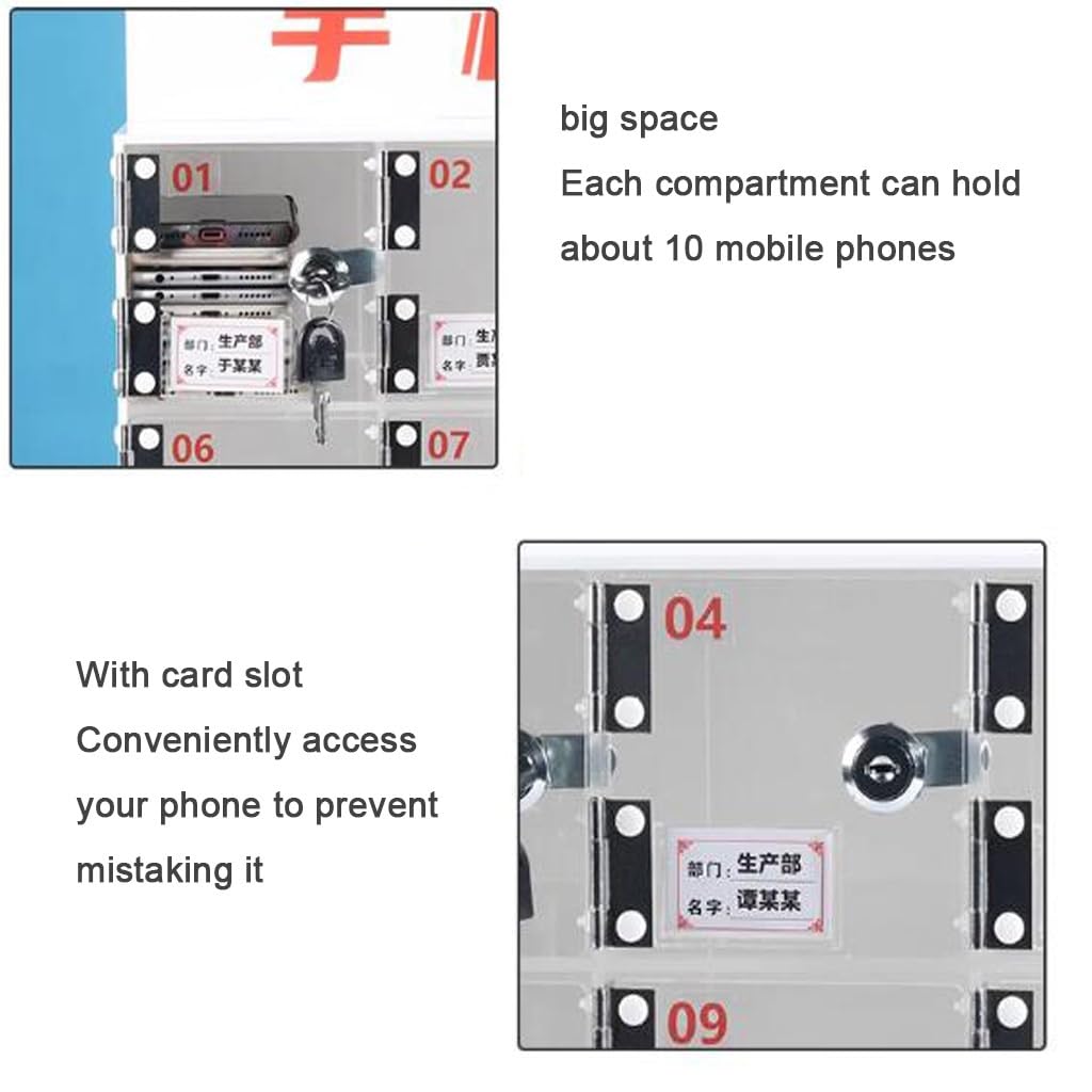 Organizzatore Per Telefoni TEMPNAP - Scatola Multi-slot Da Tavolo Con 15 Griglie, Nero - Foto 2