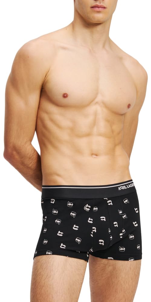 Karl Lagerfeld Herren Ikon All Over Print Trunk (3 Pack)