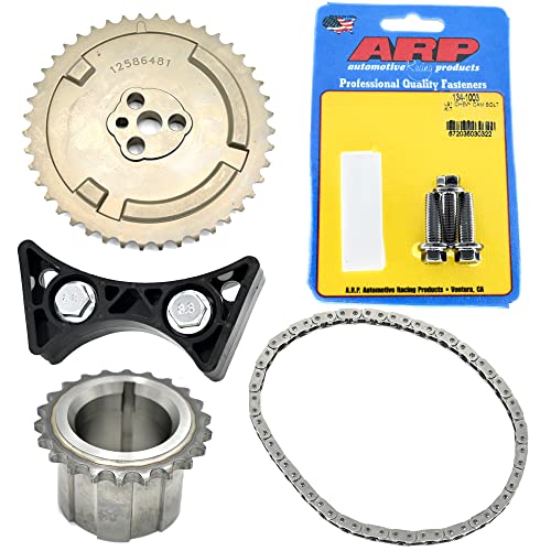 Michigan Motorsports LS Timing Chain Set | IWIS Chain 58X Cam Sprocket ARP Cam Bolts Crank Gear Dampener | Fits 4.8L 5.3L 6.0L 6.2L