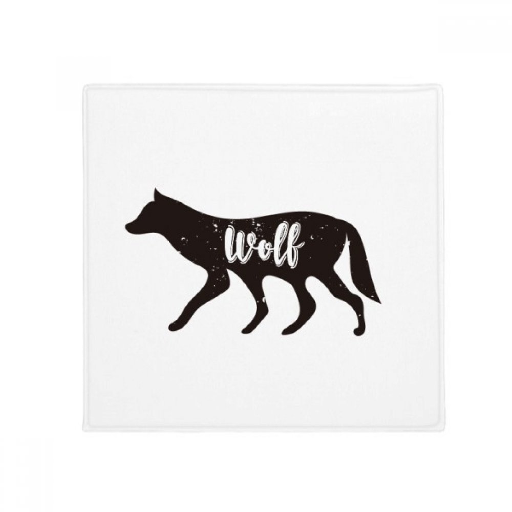 Tapis loup noir et blanc décoratif pour porte et entrée