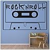 azutura Vintage Cassette Tape Rock N Roll Wall Sticker available in 5 Sizes and 25 Colours Violet #2