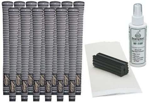 13 Lamkin Crossline Black/White Golf Grips - Free Kit