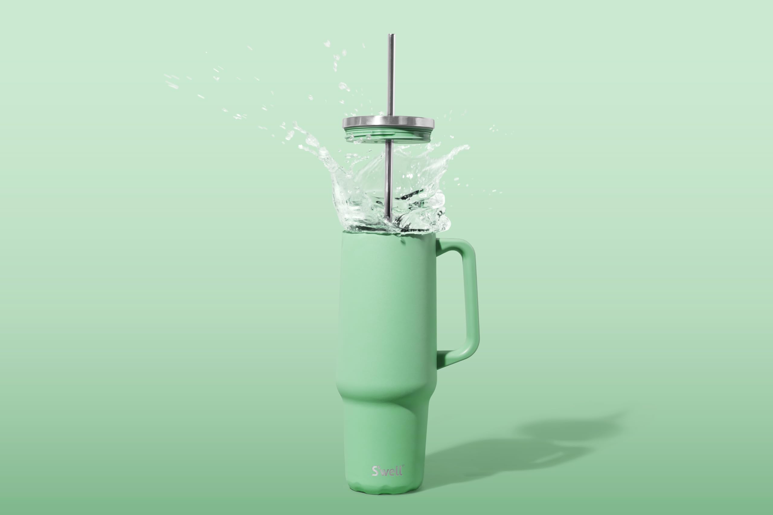 S’well Vaso de acero inoxidable con tapa transparente deslizante, 18 onzas líqui S’well Vaso de acero inoxidable con tapa transparente deslizante, 18 onzas líqui