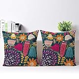 purple sofa canada Tamaño: 40 x 40 cm y tela: yute (frontal) y seda Dupion (trasera)