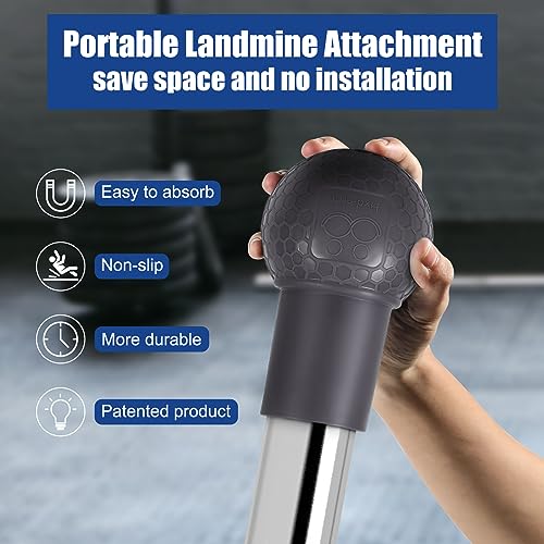 Image of HXD-ERGO Landmine Attachment for Barbell, T Bar Row Attachment Fits 2 Inch Olympic Bars,Barbell Landmine Attachment for Press, Row, Spin, Split Squats