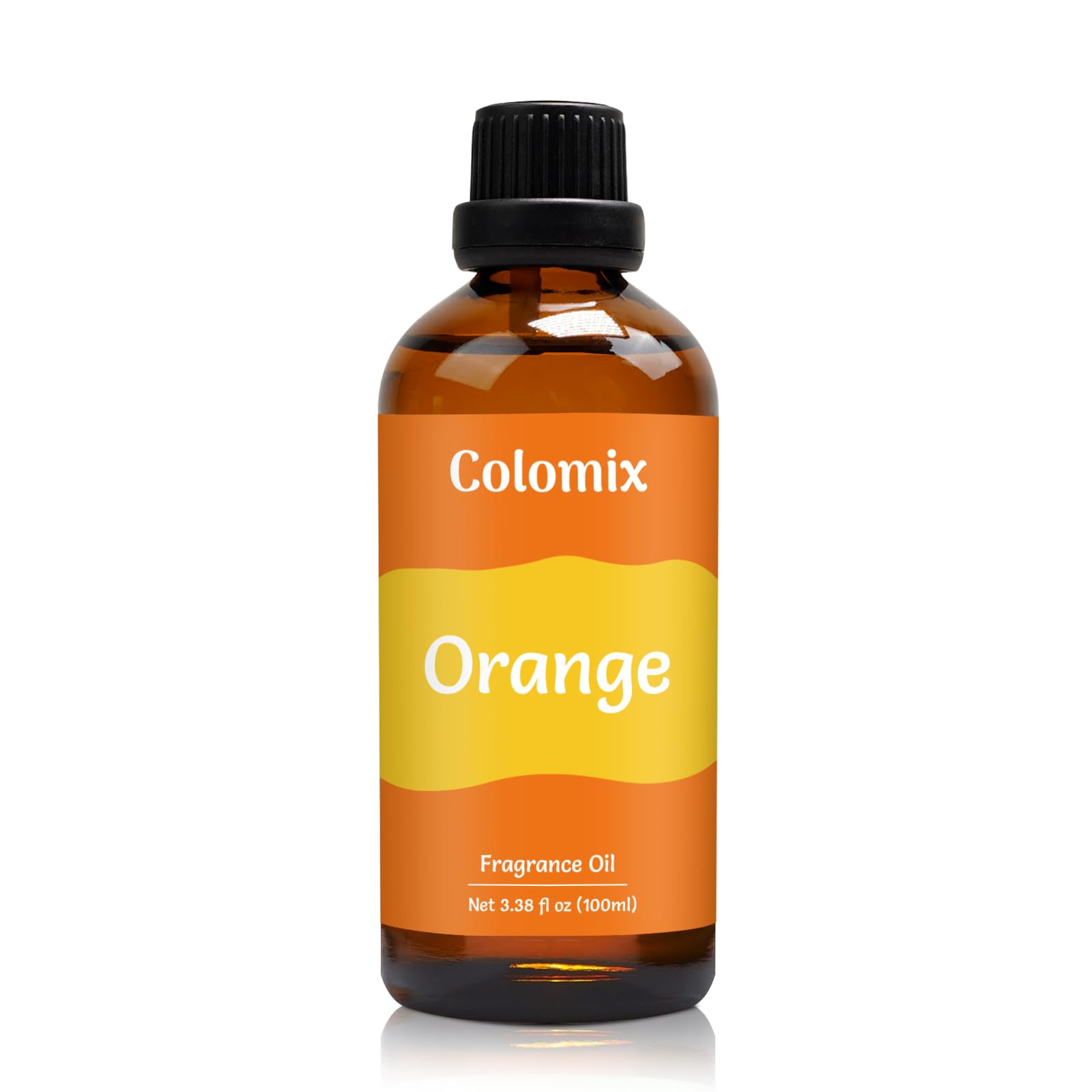 Colomix Premium 100ml Orange Fruit Fragrance Oil, Essential Oils for Diffusers for Home, Scented Oil for Candle Making, Soap Supplies and More DIY Projects, Long-Lasting Scent Gift