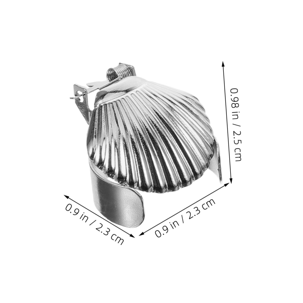 GOOHOCHY Metal Candle Snuffer Tool Automatic Flame Extinguisher for Safe Wick Smoldering Prevention Sturdy Heat Resistant Design Elegant Shell Shape for Household Candle Use