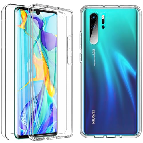 Huawei P30 Pro Crystal Clear Bumper Case with Built-in Screen Protector, Shockproof & Anti-scratch