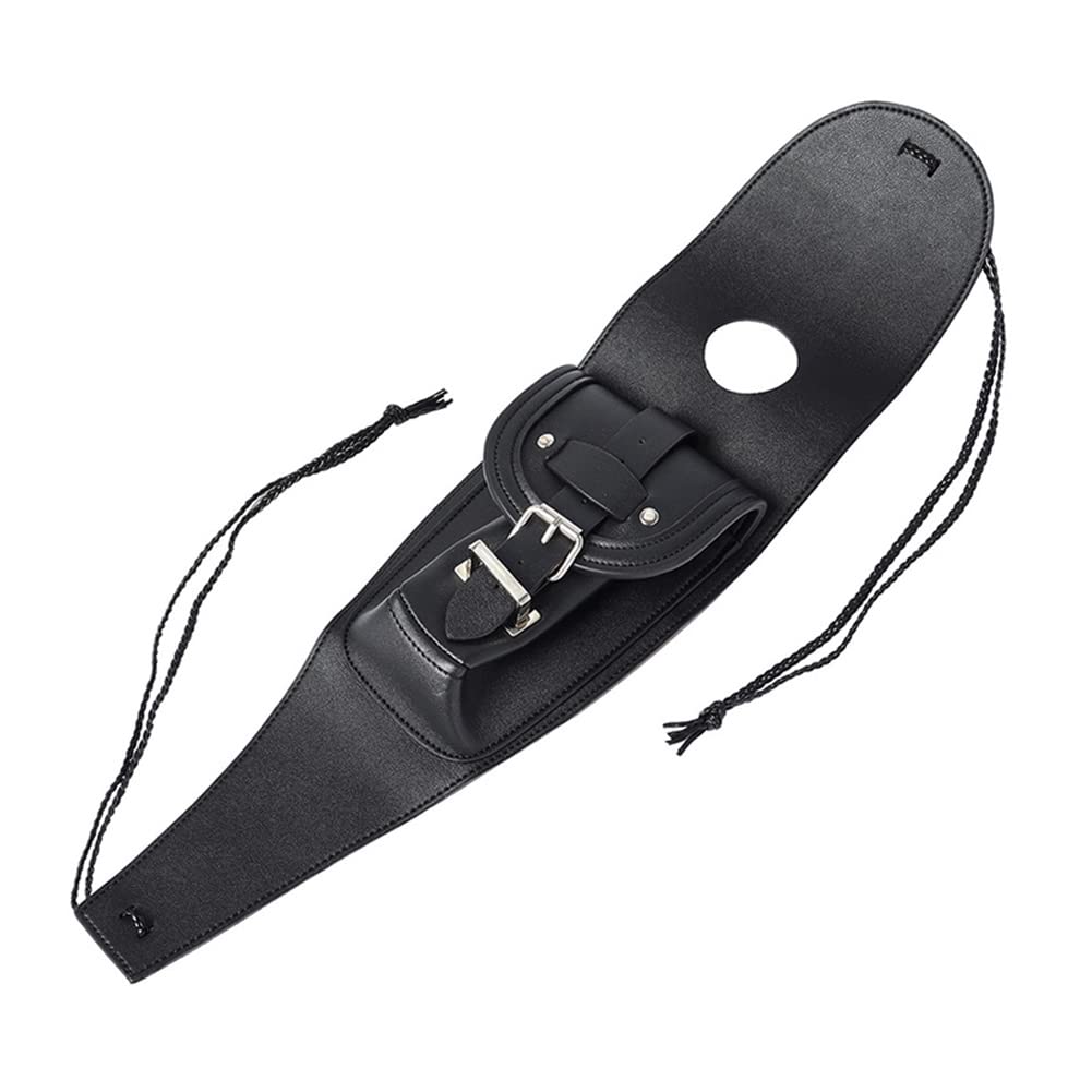 Bacar Motorcycle Gas Tank Bag, PU Leather Fuel Tank Bag, Dash Console Center Pouch Black Bag for Harley Iron 883 XL883N 2014-2015, Forty Eight XL1200X 2013-2014