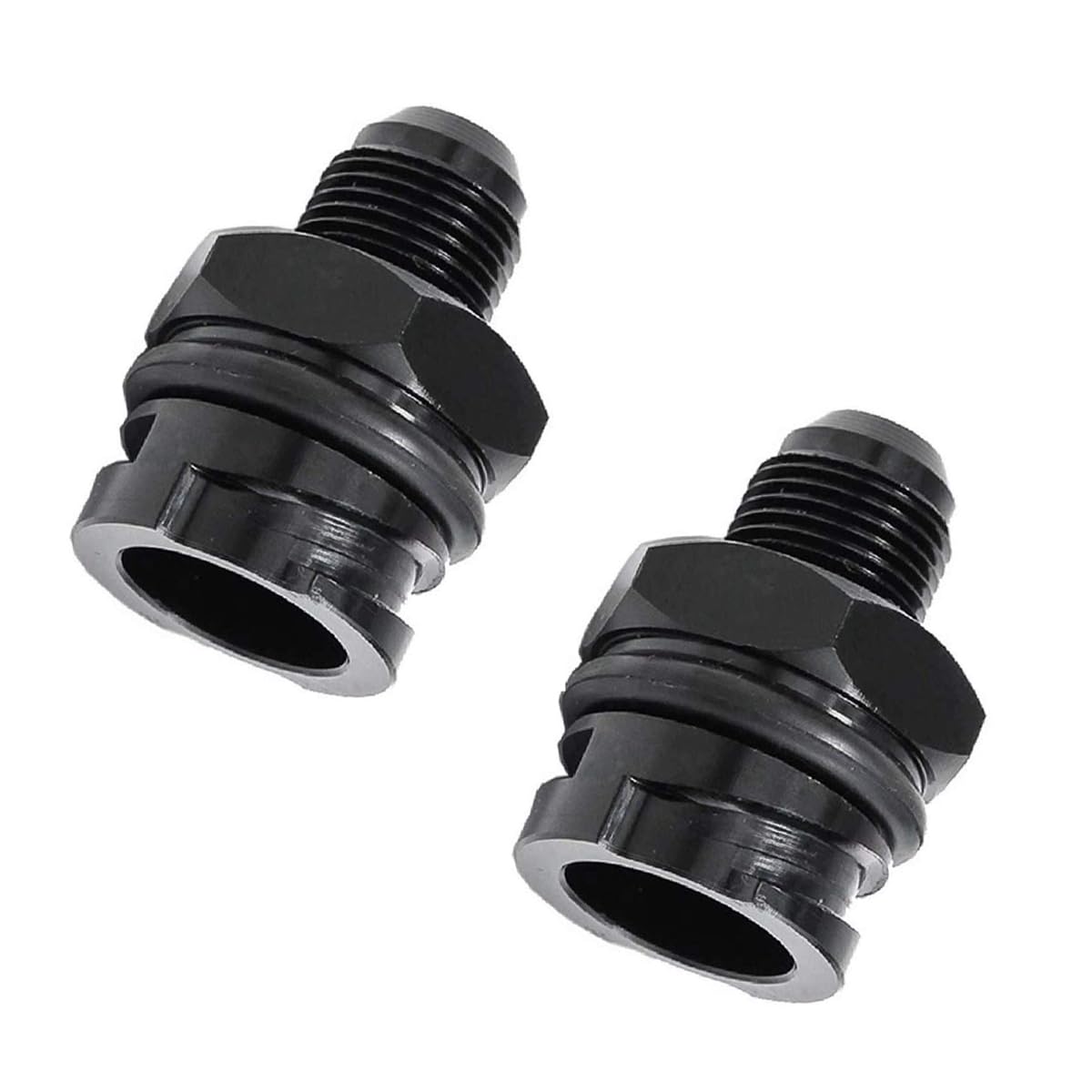 Larlansz 2pcs Valve Cover Oil Cap w/-10 an Fitting for LS LSX LS1 LS2 LS3 LS6 LS7