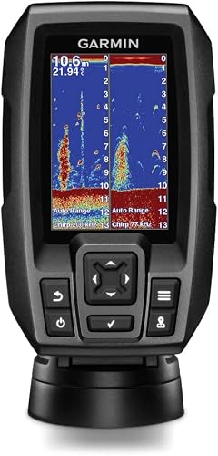 Garmin 010-01550-00 Striker 4 with Transducer, 3.5" GPS Fishfinder with Chirp — Fishing Gear for Somerset KY, Lake Cumberland area — $130.99 on Amazon
