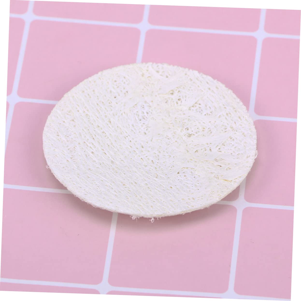 DOITOOL 500 Piezas esponjas faciales almohadillas exfoliantes faciales esponja de maquillaje redonda almohadillas de lavado facial esponjas exfoliantes de lufa constituir Depurador lavabo