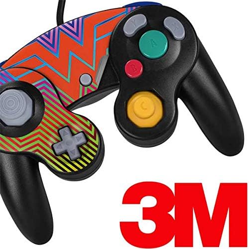 Skinit Decal Gaming Skin Compatible with Nintendo Gamecube Controller - Officially Licensed Warner Bros Wonder Woman Rainbow Chevron Design