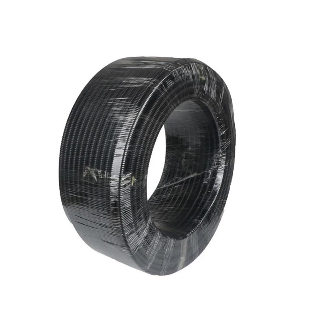 Tubo de Revestimiento Corrugado de Apertura, Tubo Negro de PP, Tubo de Revestimiento de arnés de Cables de Polipropileno for Equipo, 1 Pieza(20METERS*13MM)
