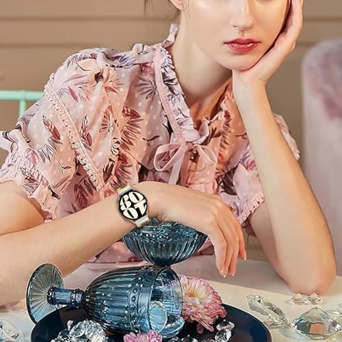 TOPsic Galaxy Watch Active 2 40 mm 44 mm/Active/Galaxy Watch 42 mm/Gear S2 Classic/Gear Sport/Vivomove/HR/Vivoactive 3/Forerunner 245/645, 20 mm Ersatzarmband aus Silikon