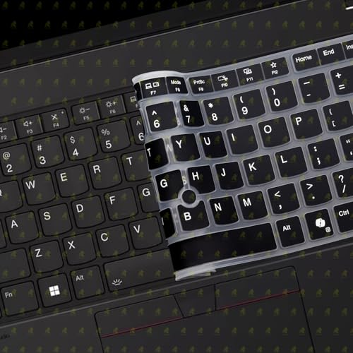Image of RAYA Silicone Keyboard Cover for Lenovo Thinkpad E14 (Gen7) Thinkpad L14 (Gen6) Thinkpad T14 (Gen5 /Gen6) Thinkpad P14s (Gen5 /Gen6) Laptops [Will NOT FIT for Other Gen Model of Thinkpad] (Black)
