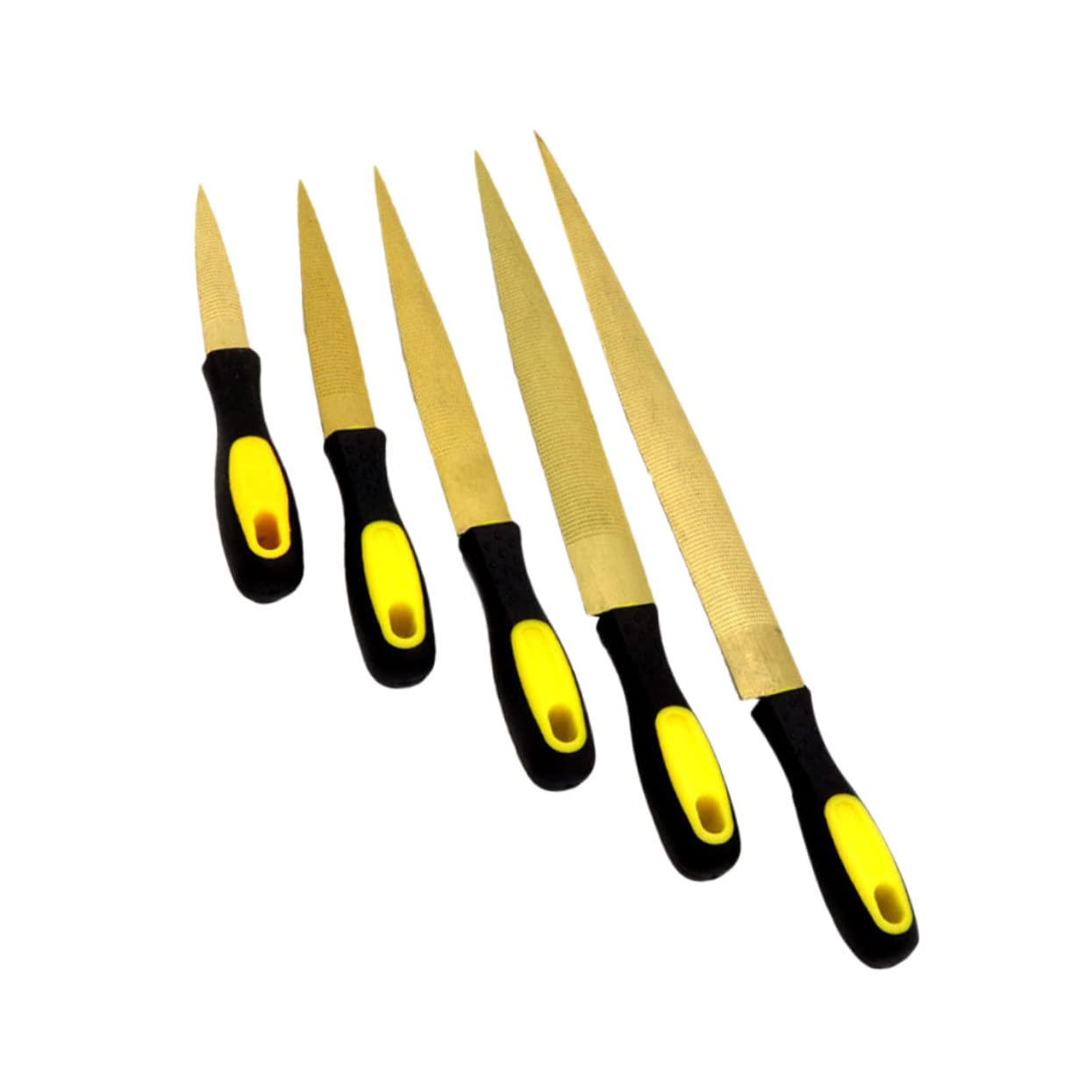 Râpe à sculpter en acier pour menuiserie : lot de 5 pièces Nuobesty pour le travail du bois