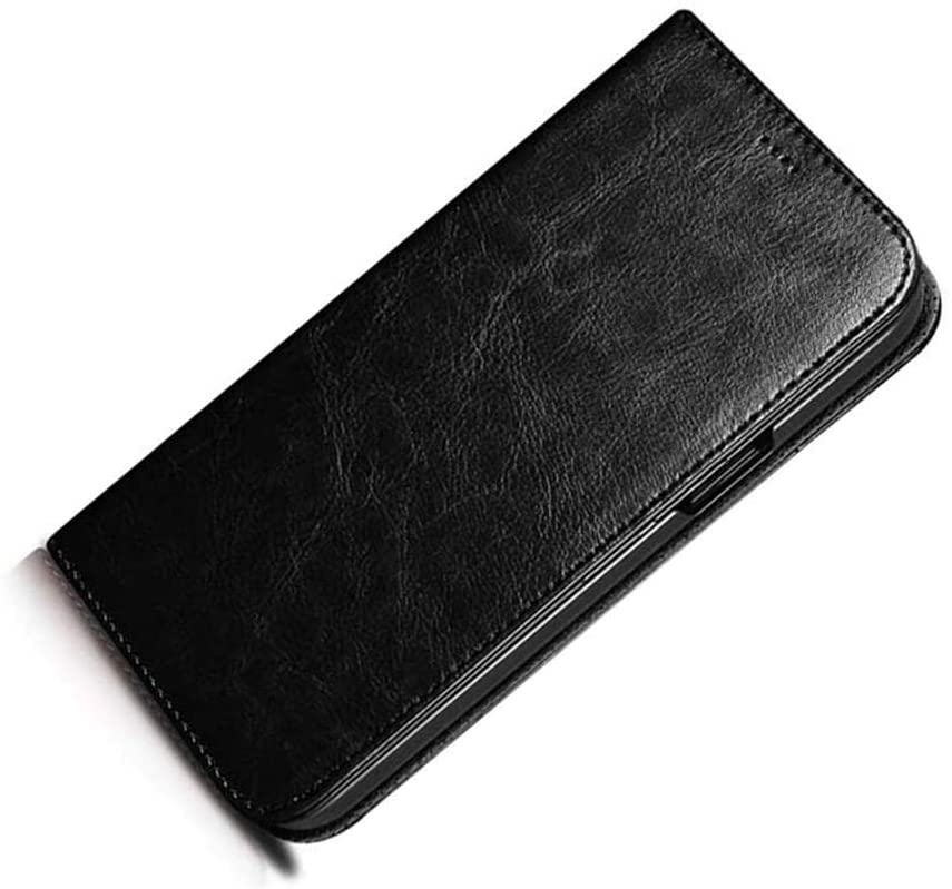 Housse cuir véritable iPhone 12 Pro Max étui antichoc avec porte-cartes