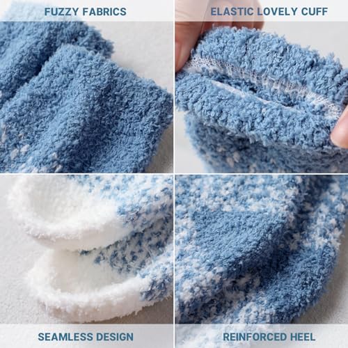Image of Trifabricy Fuzzy Socks for Women, Fuzzy Socks Warm Sleeping Sock for Women, Women's Winter Super Soft Cozy Slipper Sock
