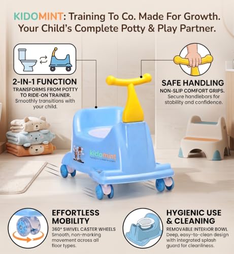 Image of 2-in-1 Potty Training Scooter is an innovative developmental tool designed to turn potty training into a fun, stress-free experience