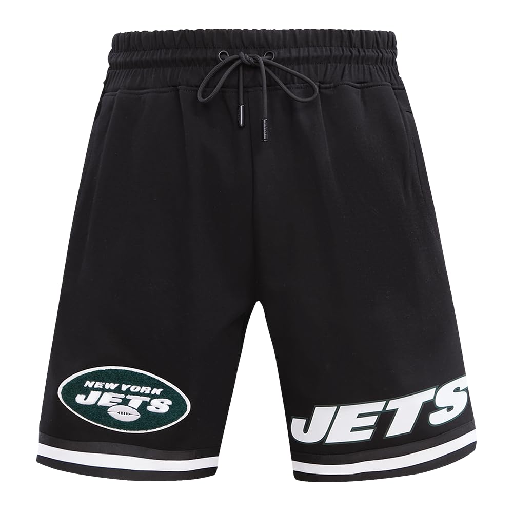 Pro Standard Mens NFL Pittsburgh Steelers Classic Chenille Athletic Short Black L
