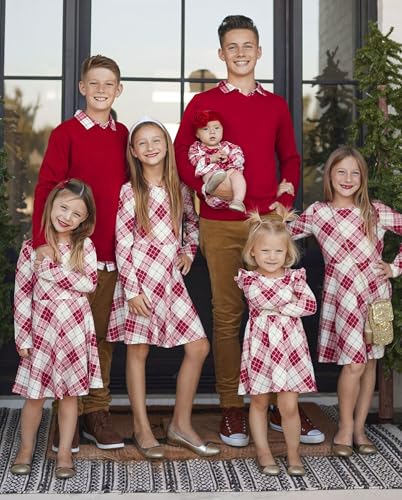 The Children's Place baby girls Plaid Skater Dress4