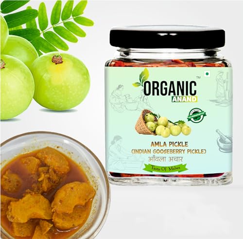 Image of Organic Anand Amla Pickle 250g | Homemade Indian Gooseberry Pickle | Traditional Amla Ka Achaar | Natural, Homemade Pickle | No Artificial Preservatives | Ready to Eat