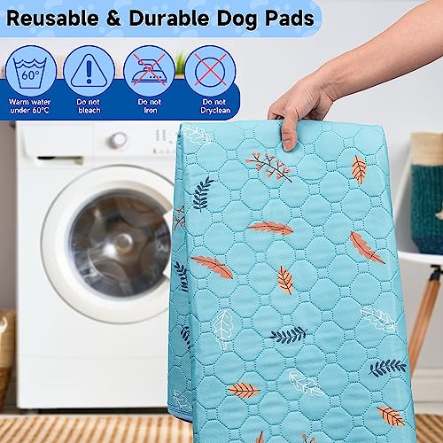 Image of Sunheir Washable Pee Pads for Dogs Extra Large 36 inch x 72 inch 2-Pack, Reusable Puppy Pads Pet Training Pads, Waterproof Dog Pee Pads for Crate, Whelping Pad, Non-Slip Protects Against Urine Leakage
