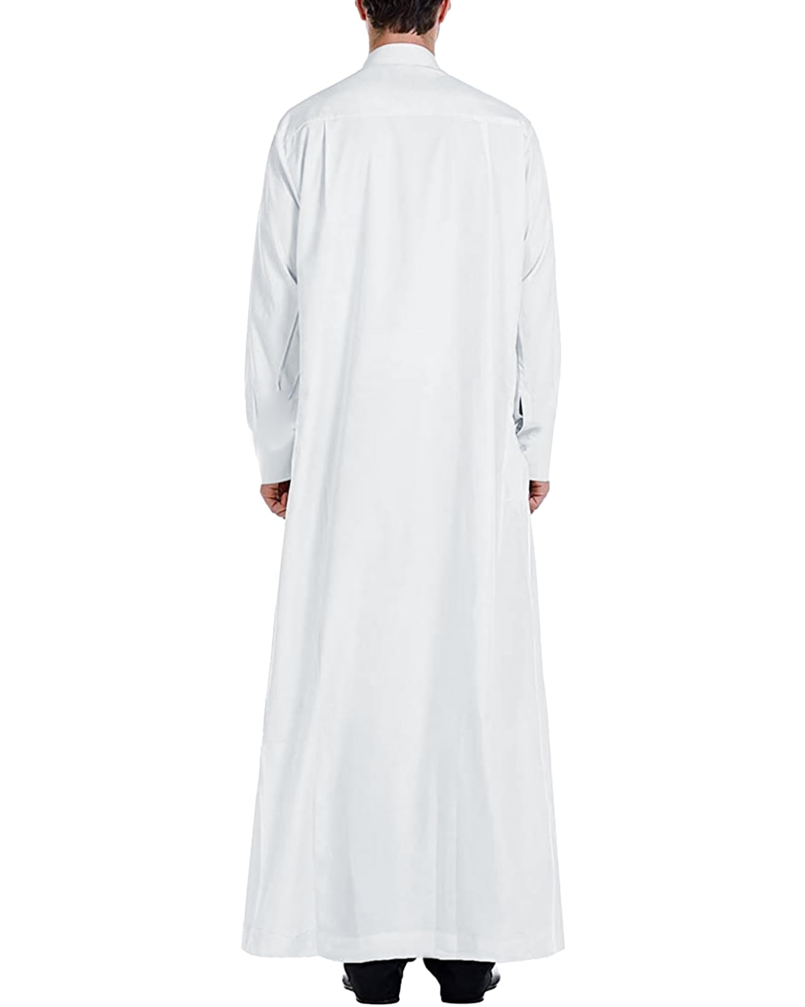 YAOHUOLE Kaftan męski kaftan z długim rękawem, długi rękaw, z kieszeniami, uniwersalny krój