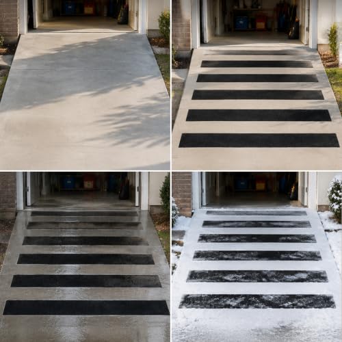 Image of Black PVC Anti-Slip Tape 80 Grit, Grip Tape18 Inch x 20 FT Heavy Duty Traction Tape, Non-Slip Safety Tape for Stairs, Ramps, Floors, Indoor & Outdoor Use