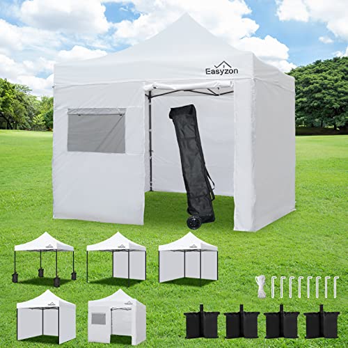 Tente à auvent pop-up 10x10 avec auvent, auvent robuste