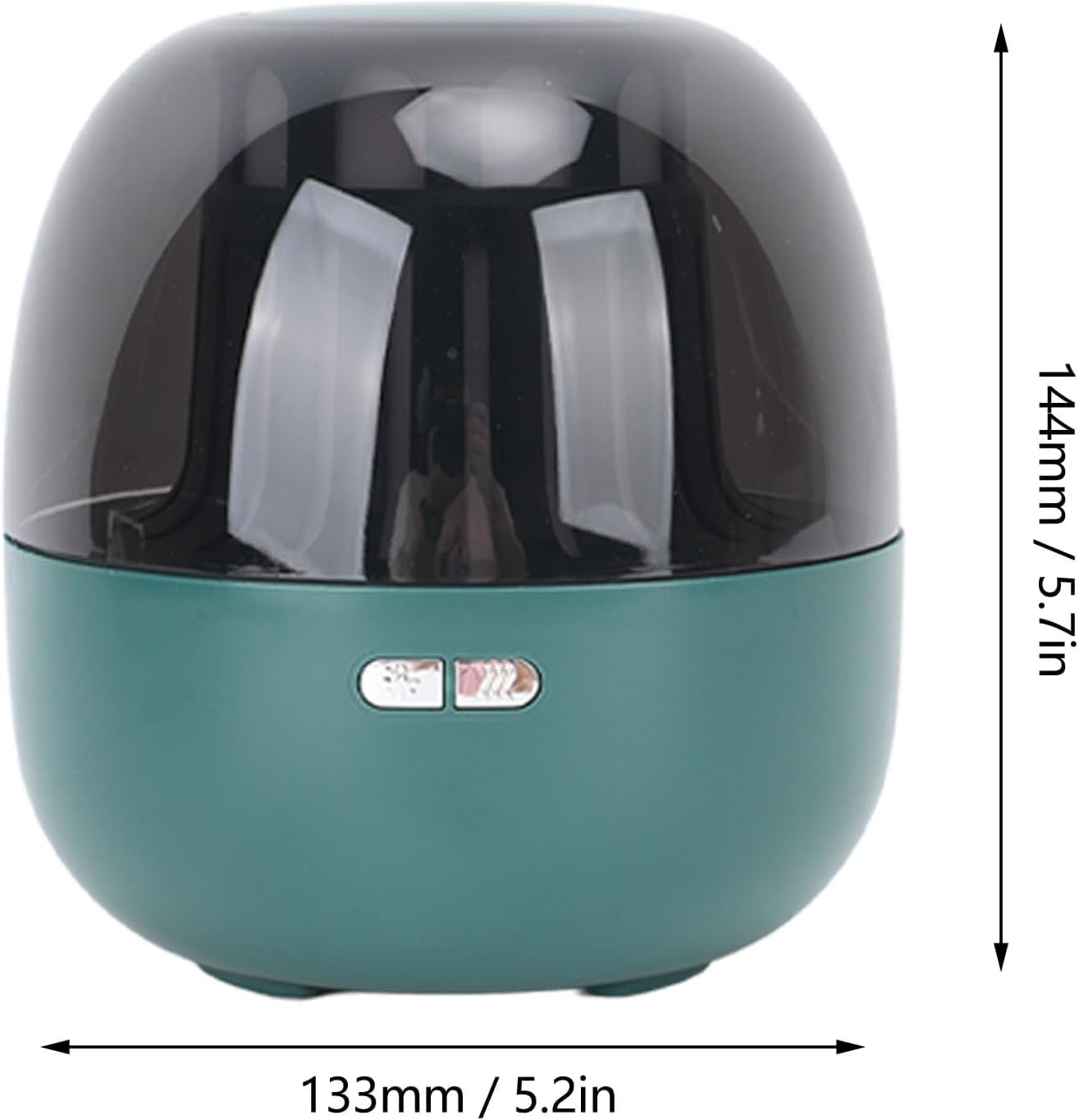 Biurkowy nawilżacz powietrza, USB z regulacją jasności Super cichy pulpitowy dyfuzor zapachowy do biura(Green)