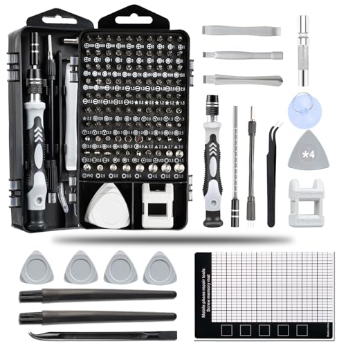 Precision Screwdriver Kit, 130-in-1 Electronics Repair Tool Set Fast Repair Kits for Phone, Computer, Laptop, Camera