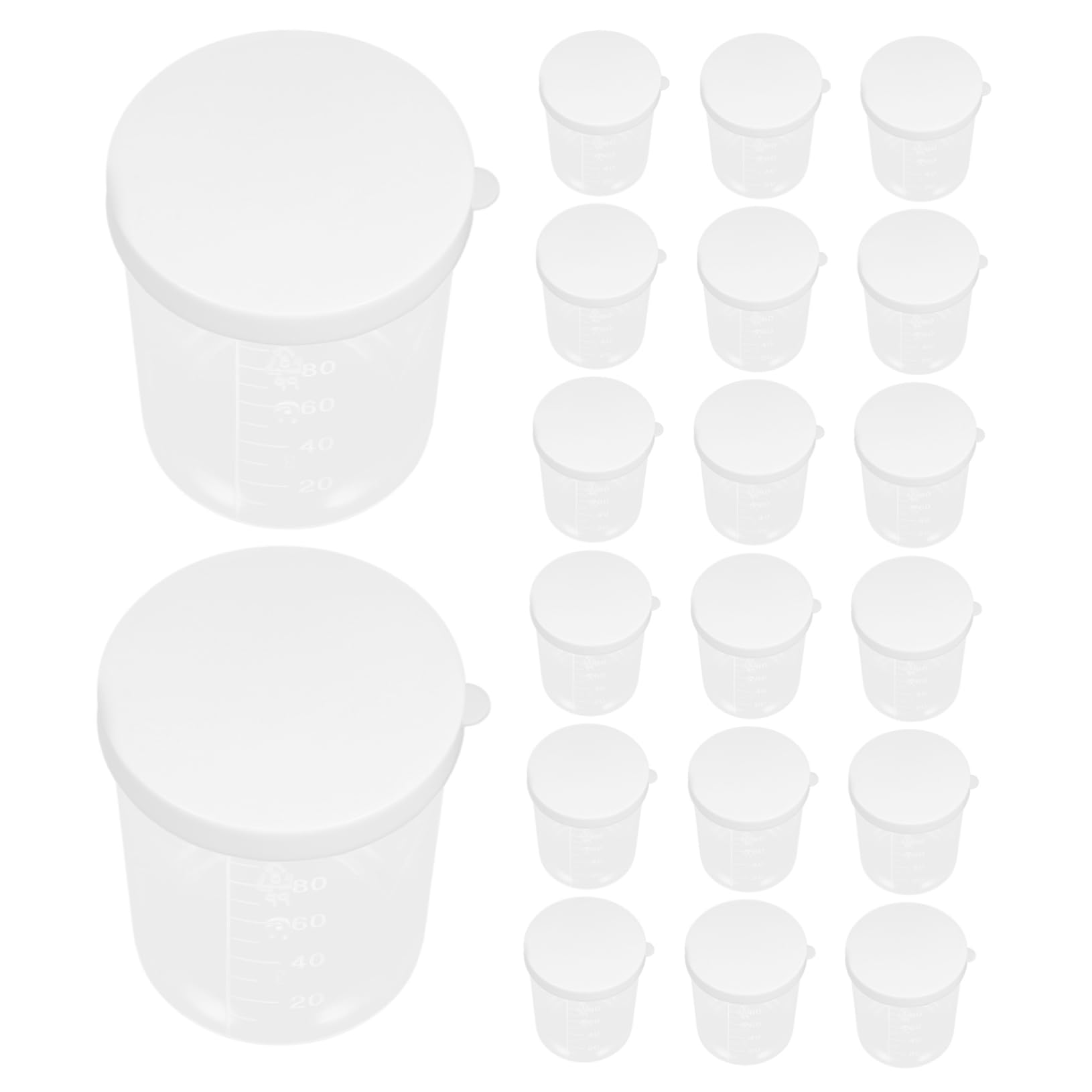 SOLUSTRE Multifunctional Screw Lid Laboratory Sample Storage Leakproof Lid 100ml Capacity