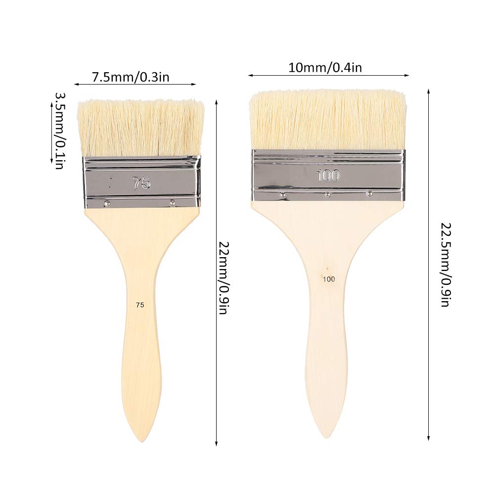 HIMI Set di pennelli a guazzo/Acquerello, 5 Pezzi per Pittura a guazzo ad Olio Acrilico per Viso e Corpo, Bel Regalo, per hobbisti, Bambini e Adulti (Verde, Pennello per Acquerello