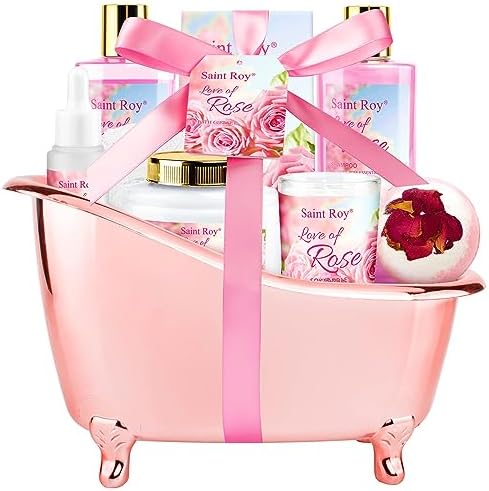 Mother Gift spa kit for Women, Luxury Home Spa Kit Rose Bath Gift...