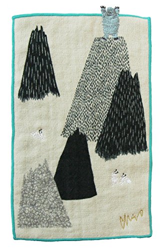 楠橋紋織 morita MiW 小さなポケットハンカチ バンザイイエティ ブルー A-64792-86-B 15.5×25cm 楠橋紋織 morita MiW 小さなポケットハンカチ バンザイイエティ ブルー A-64792-86-B 15.5×25cm