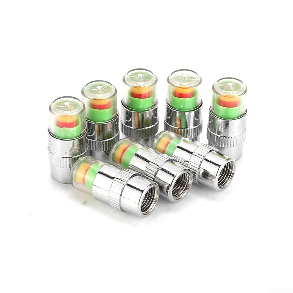 Lot de 8 valves de capteur de pression des pneus pour surveillance de sécurité de voiture et moto