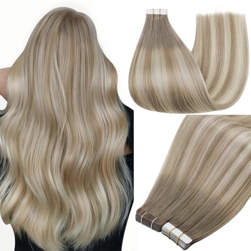 Full Shine Tape in Hair Extensions 18Inch Tape in Extensions