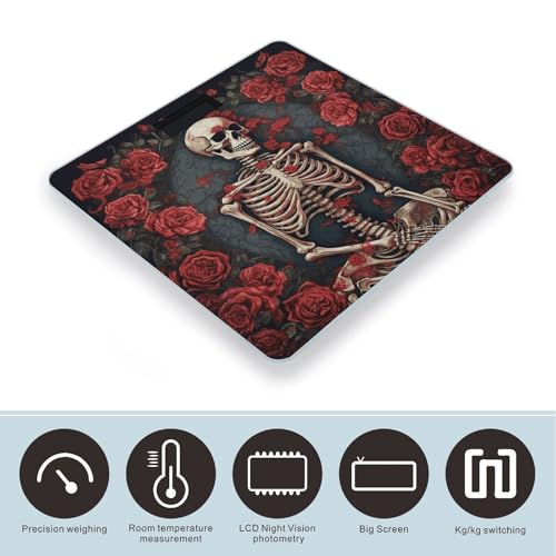 Báscula Digital de Baño Smart Skeleton with Roses miniatura 3