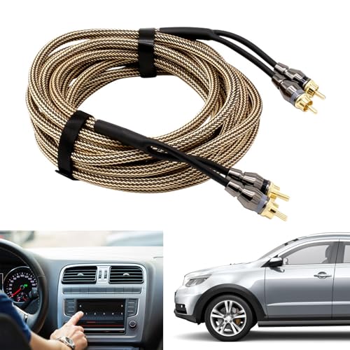 Câble audio voiture 2RCA résout les parasites et grésillements - 2