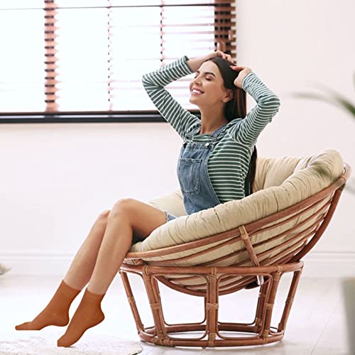Image of FGZ Women Thin Cotton Socks Soft Cozy Socks Cute Ankle Crew Socks 5 Pairs