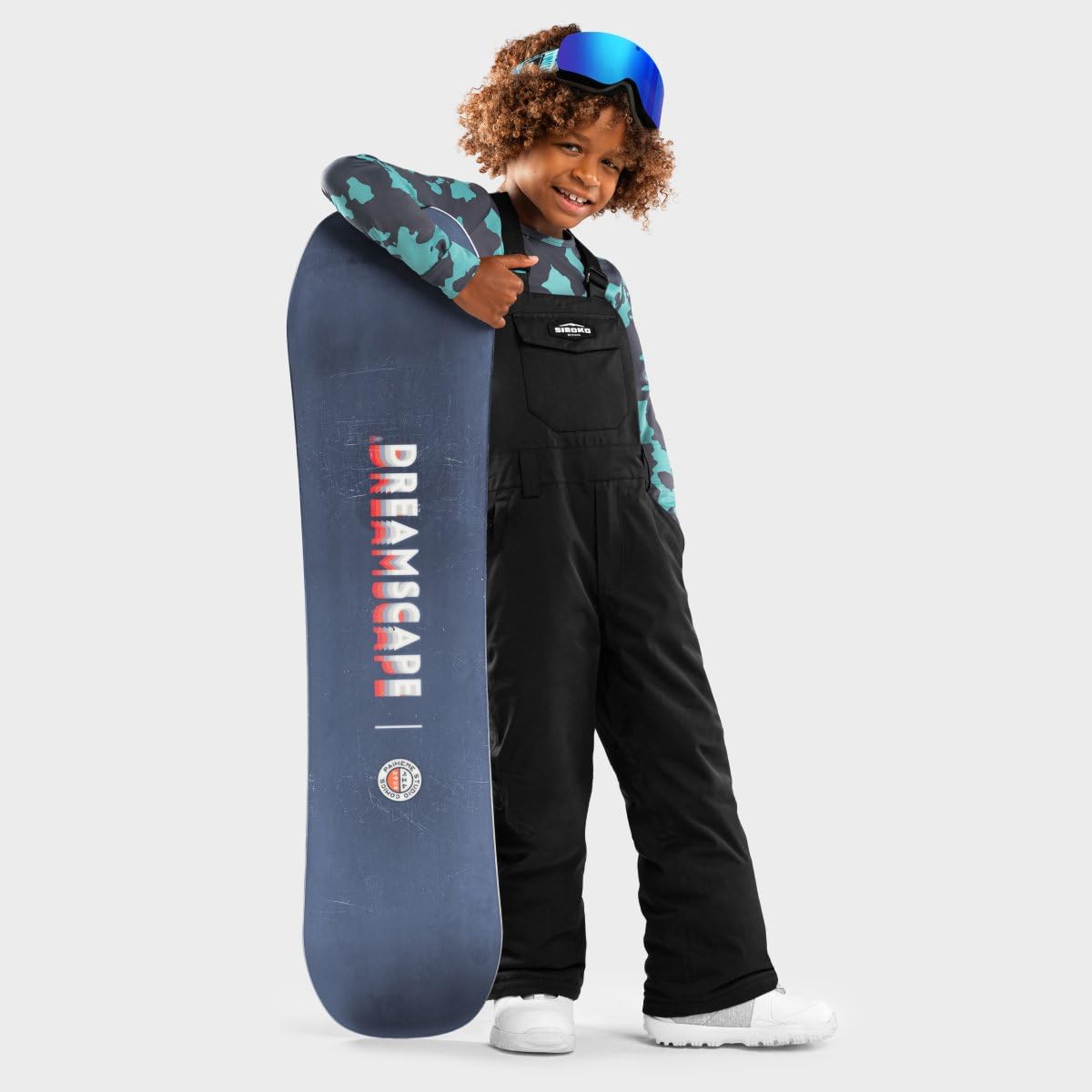 SIROKO Peto Snowboard niño esquí y Nieve KB1 Fierce Negro