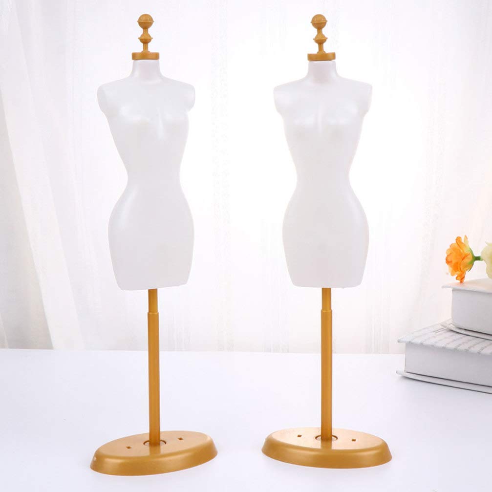 POPETPOP 6pcs Doll Dress Cloth Gown Plastic Demountable Display Support