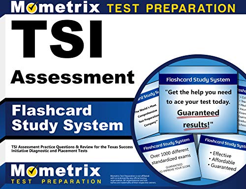 TSI Assessment Flashcard Study System: TSI Assessment Practice Questions & Review for the Texas Success Initiative Diagnostic and Placement Tests (Cards)
