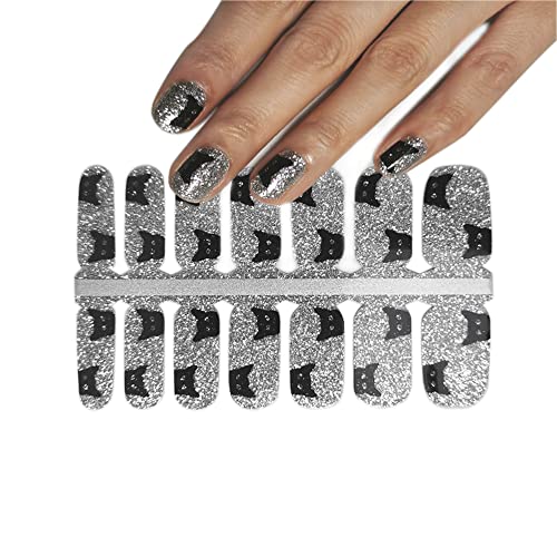 Bornbeauty Nail Polish Strips 4 Sheets Waterproof Glitter Adhesive Press On Nails Stickers For Women Diy Manicure Decoration #TOP2
