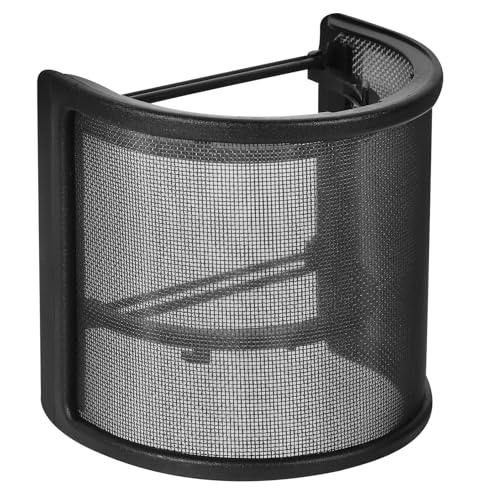 Gatuida Micrófono Filtro Antipop Forma Filtro de Reflexión para Micrófono de Mano Protector Antiviento para Grabación de Voz Estudio o Transmisión Directo