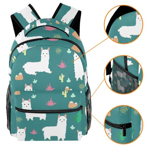 Sac à dos pour ordinateur portable zèbre multicolore mignon de grande capacité - 3