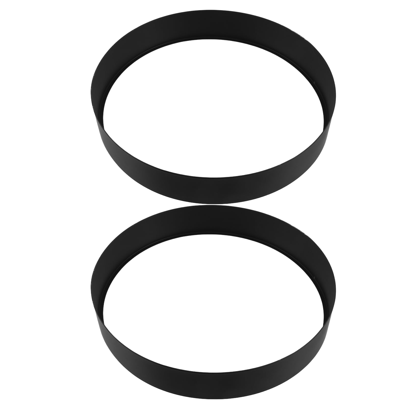 Cadre métallique noir 10 pouces : bordure de remplacement robuste pour horloge