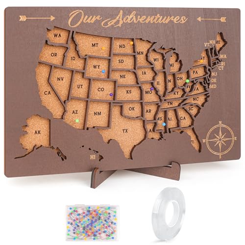 Cartes de voyage des États-Unis pour couples le cadeau idéal
